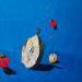 Peinture Cinq cerise rouges par Tomàs | Tableau Impressionnisme Natures mortes Huile