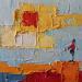Painting Bonjour by Tomàs | Painting Abstract Landscapes Oil