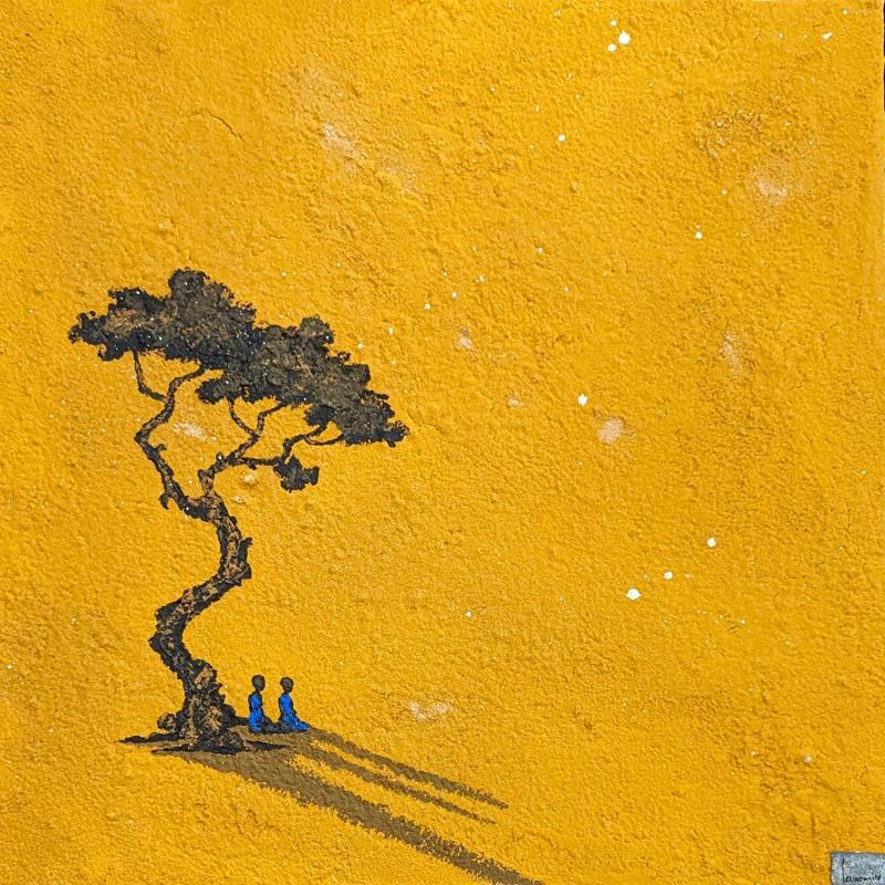 Gemälde Vent des sables von Lemonnier  | Gemälde Materialismus Landschaften Acryl Sand