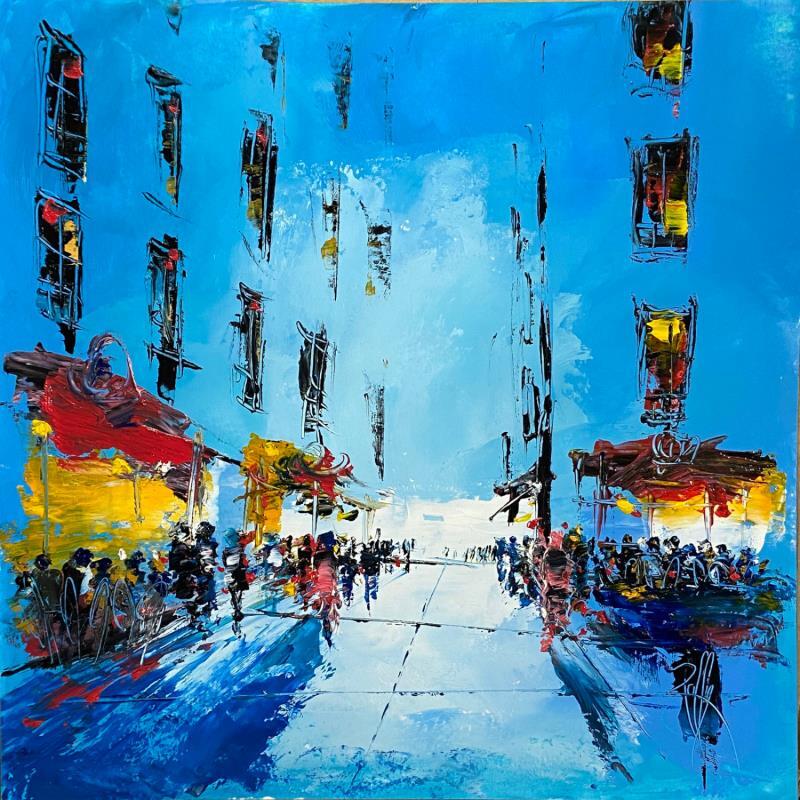 Painting Lumière  d'un soir  by Raffin Christian | Painting Figurative Oil Urban