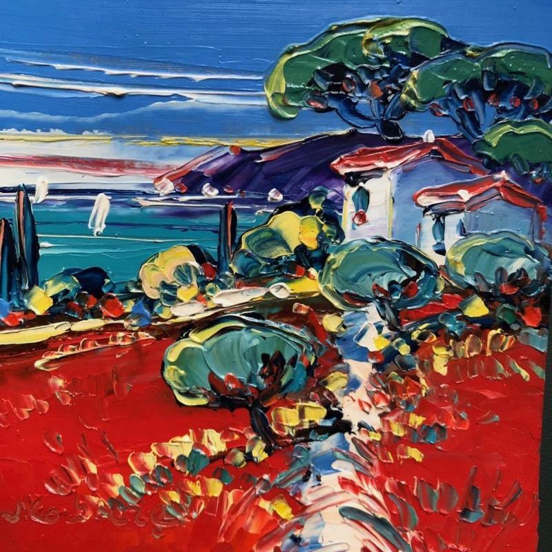 Gemälde Summer day von Corbière Liisa | Gemälde Figurativ Landschaften Öl