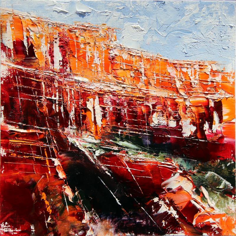 Painting Arizona mountains by Reymond Pierre | Painting Figurative Oil Landscapes, Pop icons