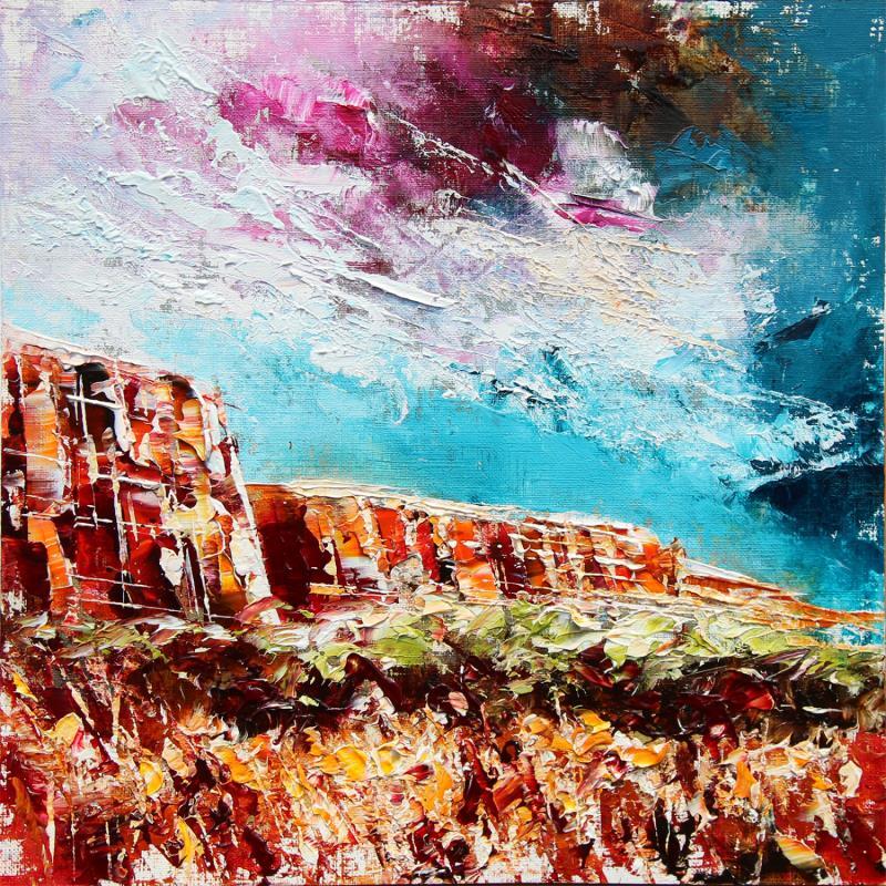 Peinture Arizona landscape in the wind par Reymond Pierre | Tableau Figuratif Huile Paysages