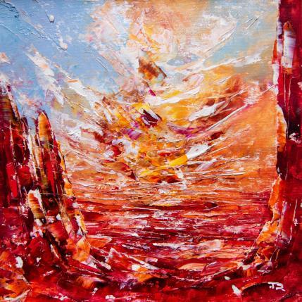 Painting Arizona sunset 1 by Reymond Pierre | Painting Figurative Oil Landscapes