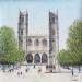 Painting La basilique Notre-Dame de Montréal by Dessapt Elika | Painting Impressionism Acrylic Sand