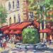 Painting Fontaine Moussue 2 by Arkady | Painting Figurative Oil