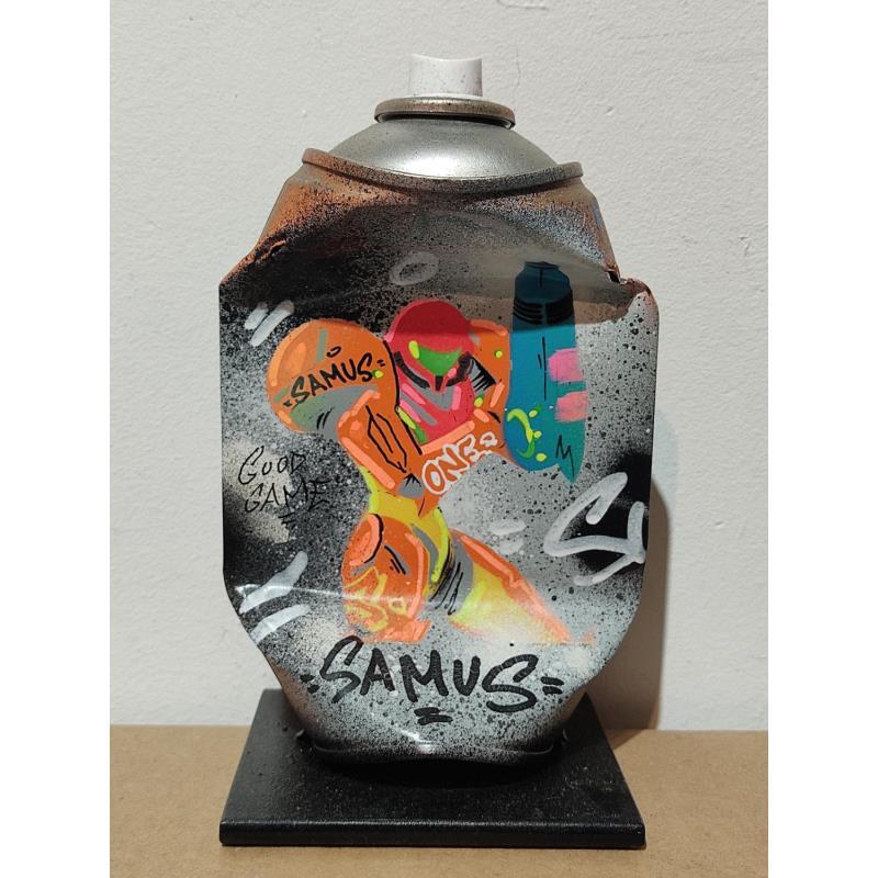 Skulptur Samus von Kedarone | Skulptur Pop-Art Pop-Ikonen Graffiti Acryl