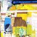 Peinture F2 AJUSTER LE MONDE 10029-1558-20240214-3 par Sablyne | Tableau Figuratif Scènes de vie Bois Carton Acrylique Collage Encre Pastel Feuille d'or Upcycling Papier Pigments
