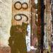 Gemälde F2 CONTRE COURANT 10029-1558-20240214-6 von Sablyne | Gemälde Figurativ Alltagsszenen Holz Pappe Acryl Collage Tinte Pastell Blattgold Upcycling Papier Pigmente
