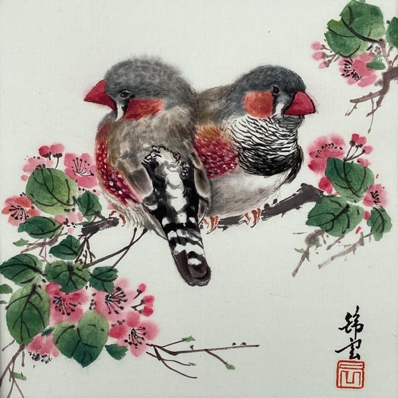 Painting Diamants mandarin by Tayun | Painting Figurative Animals Ink