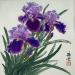 Painting Iris by Tayun | Painting Figurative Nature Ink