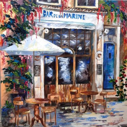 Painting BAR DE LA MARINE MARSEILLE by Laura Rose | Painting Figurative Oil Life style