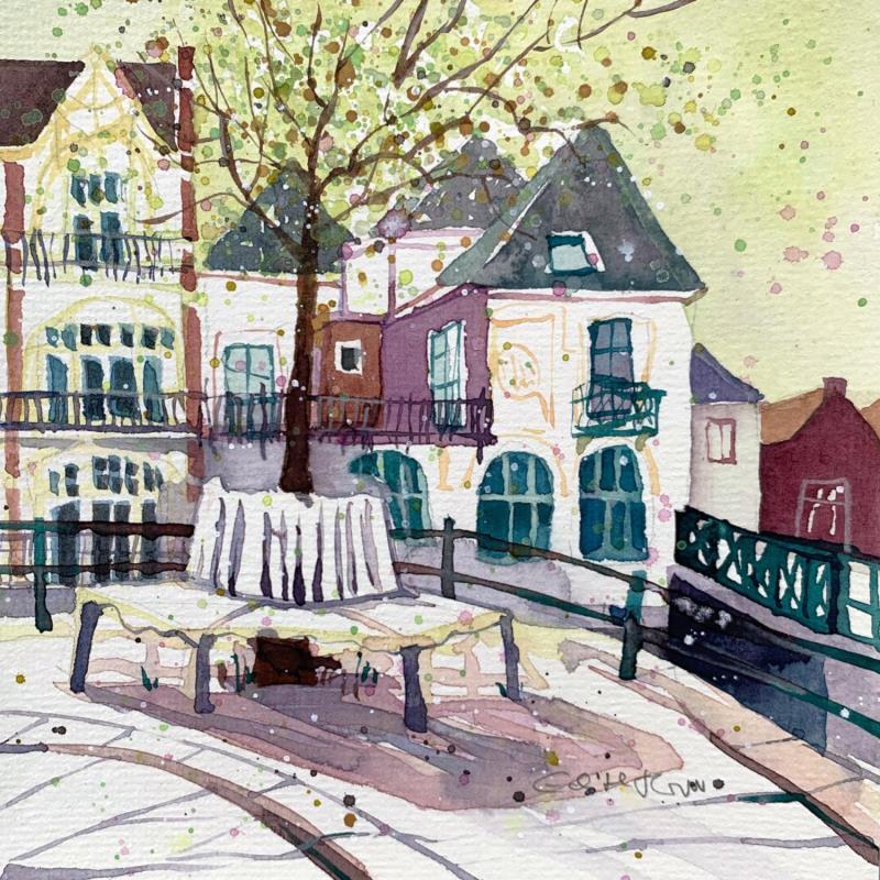Painting NO.  2445  THE HAGUE  SMIDSWATER by Thurnherr Edith | Painting Subject matter Urban Watercolor