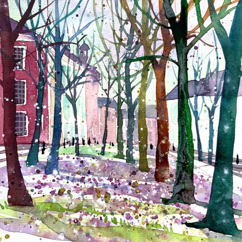Painting NO.  2446  THE HAGUE  LANGE VOORHOUT by Thurnherr Edith | Painting Subject matter Watercolor Urban