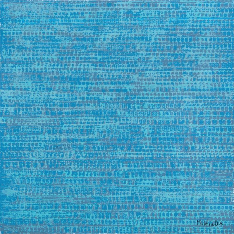 Painting Bleu ciel by Hirléa Marina | Painting Abstract Oil