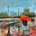 Peinture La Seine par Solveiga | Tableau Acrylique