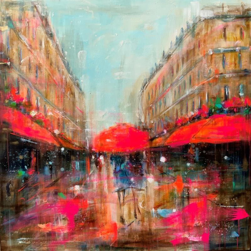 Painting Samedi a Paris by Solveiga | Painting Acrylic