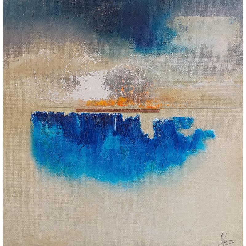 Painting 50x50 No Name 10018-56-20240216-1 by Hévin Christian | Painting Abstract Minimalist Oil Acrylic Pastel