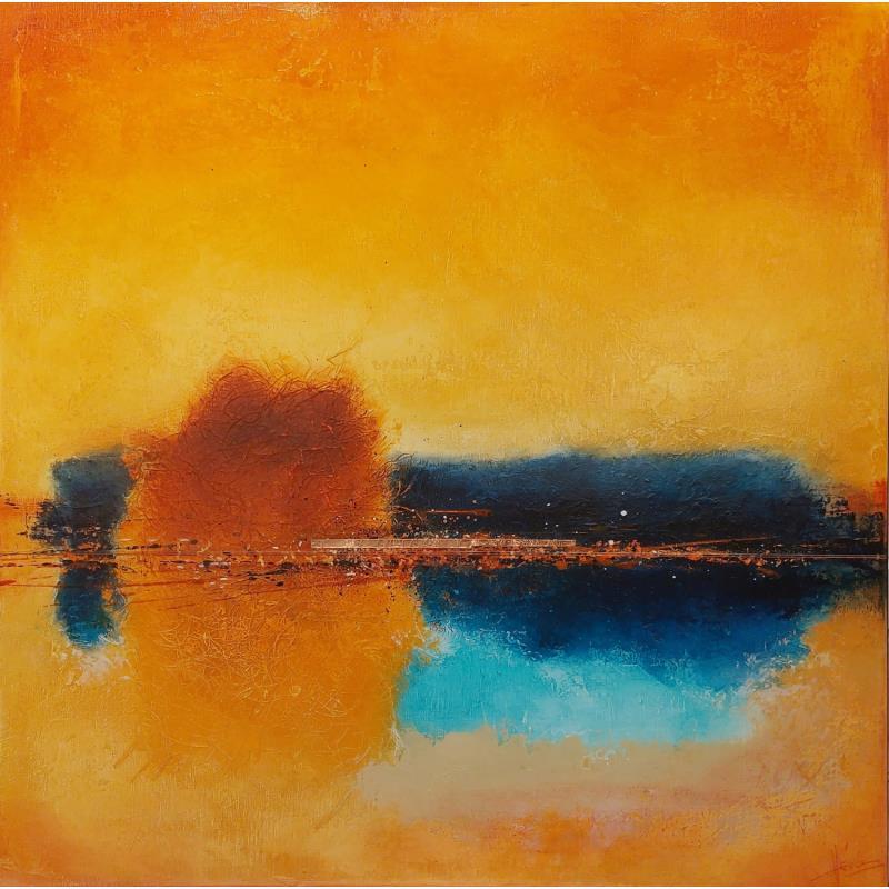 Painting 80x80 No Name 10018-56-20240216-2 by Hévin Christian | Painting Abstract Acrylic, Oil, Pastel Minimalist