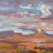 Painting Sundown by Carrillo Cindy  | Painting Figurative Landscapes Oil Acrylic
