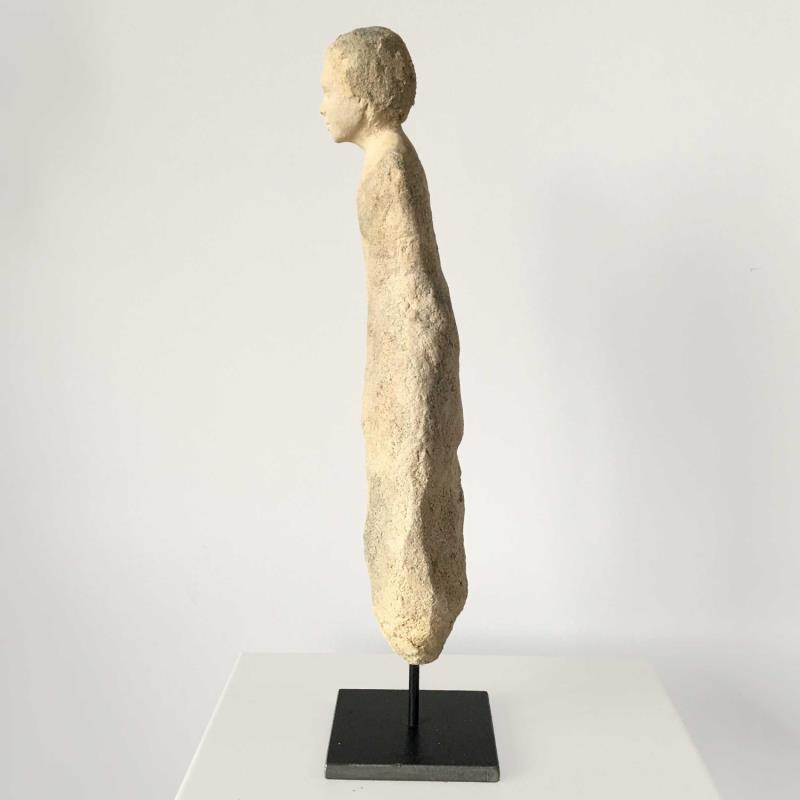 Sculpture Silence des pierres 1 by Ferret Isabelle | Sculpture Figurative Ceramics Minimalist