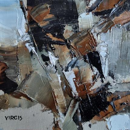 Painting Old forest by Virgis | Painting Abstract Oil Minimalist