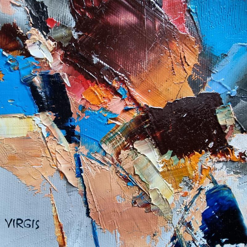 Gemälde Discoveries of the day von Virgis | Gemälde Abstrakt Minimalistisch Öl