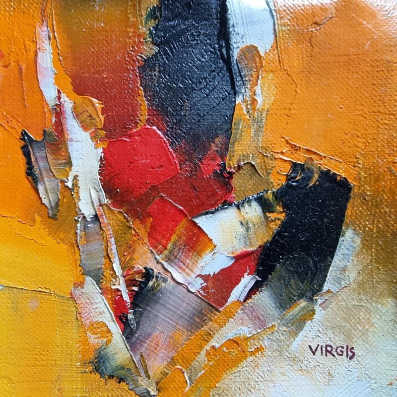 Peinture Breakfest sins par Virgis | Tableau Abstrait Minimaliste Huile