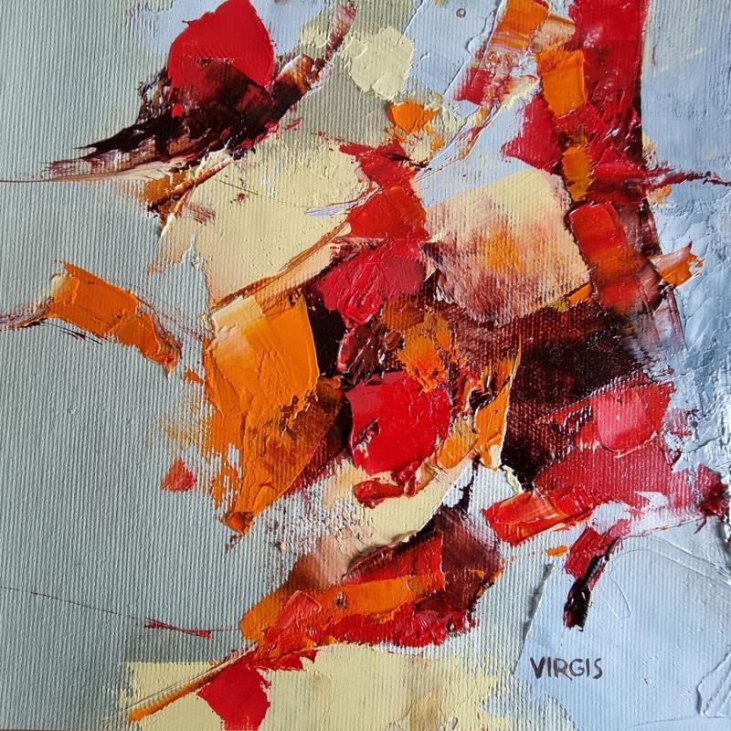 Peinture Acceleration par Virgis | Tableau Abstrait Minimaliste Huile