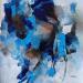 Peinture Early morning rain par Virgis | Tableau Abstrait Minimaliste Huile