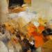 Gemälde Autumn meadows von Virgis | Gemälde Abstrakt Minimalistisch Öl
