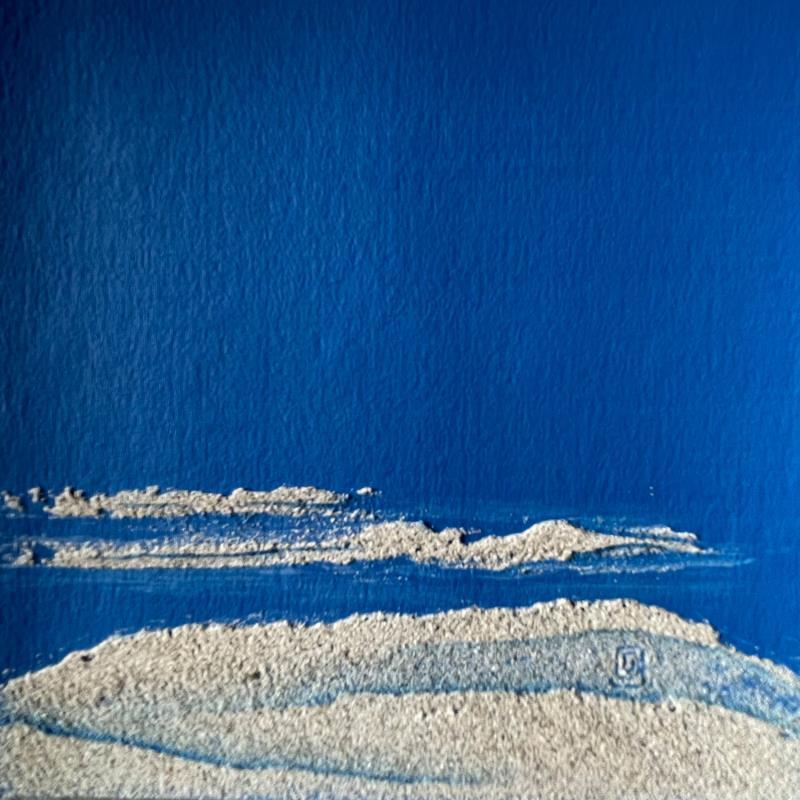 Gemälde Carré Niçois von CMalou | Gemälde Materialismus Minimalistisch Sand