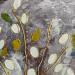 Gemälde Le goût de tes lèvres  von Romanelli Karine | Gemälde Figurativ Porträt Alltagsszenen Acryl Collage Posca Pastell Blattgold Papier