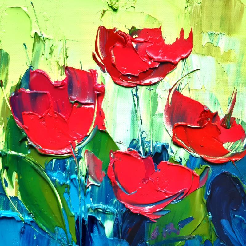 Painting TULIPE  by Laura Rose | Painting Figurative Oil Nature