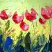 Painting PINK AND GREEN by Laura Rose | Painting Figurative Nature Oil