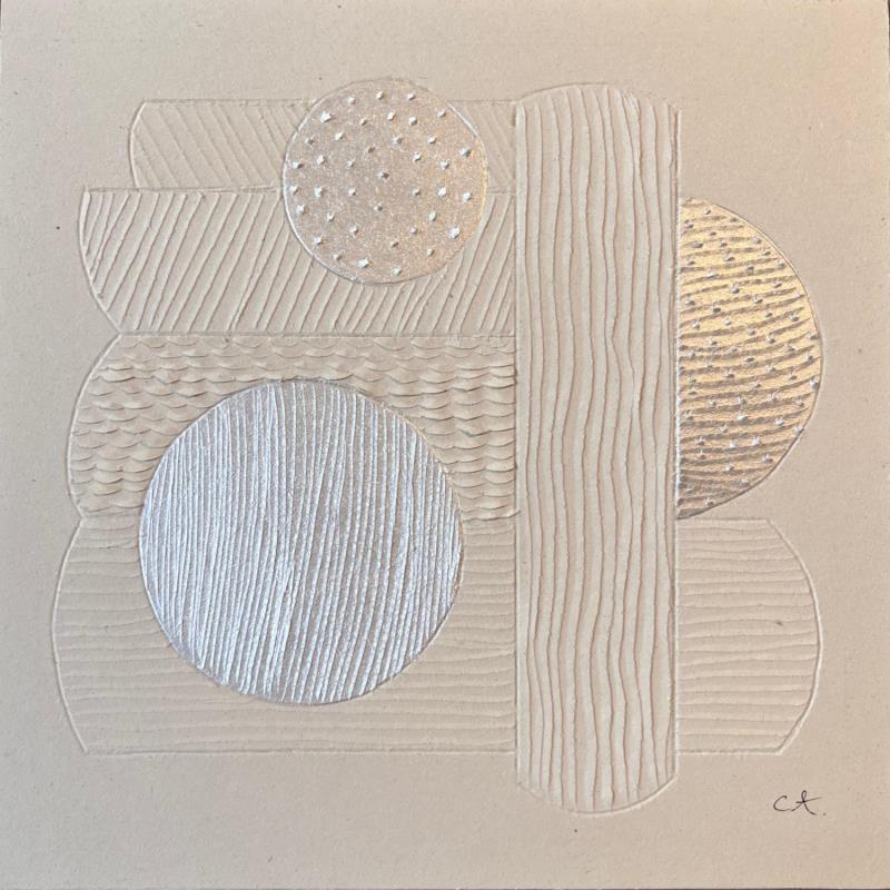 Painting Future on Moonlight by Caitrin Alexandre | Painting Subject matter Minimalist Cardboard Ink