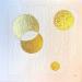 Gemälde Four Bubbles von Caitrin Alexandre | Gemälde Abstrakt Minimalistisch Tinte