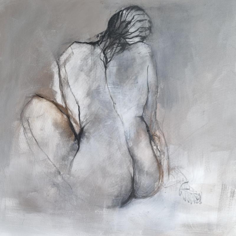 Painting Tendresse  by Chaperon Martine | Painting Figurative Nude Acrylic
