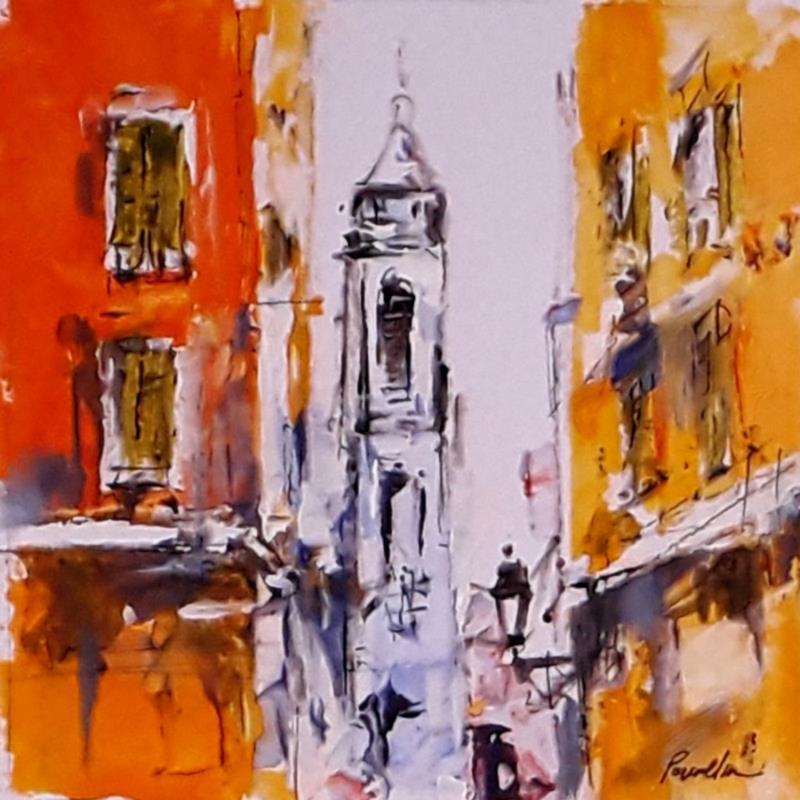 Painting vieux nice by Poumelin Richard | Painting Figurative Acrylic, Oil Landscapes