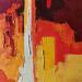 Painting Tres chaud by Tomàs | Painting Abstract Urban Life style Oil
