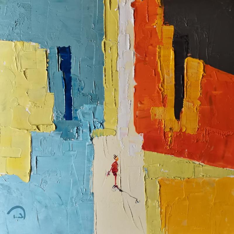 Gemälde Seúl?  von Tomàs | Gemälde Abstrakt Urban Öl