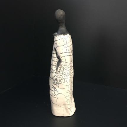 Skulptur Statuette raku 2 von Escoffier Odile | Skulptur Figurativ Raku Minimalistisch