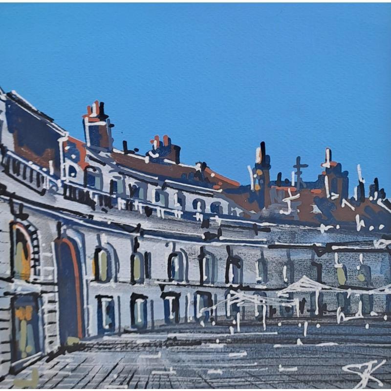 Painting La place de la Libération Dijon by Touras Sophie-Kim  | Painting Realism Oil Still-life
