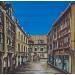 Peinture La rue des Forges de Dijon par Touras Sophie-Kim  | Tableau Réalisme Natures mortes Huile