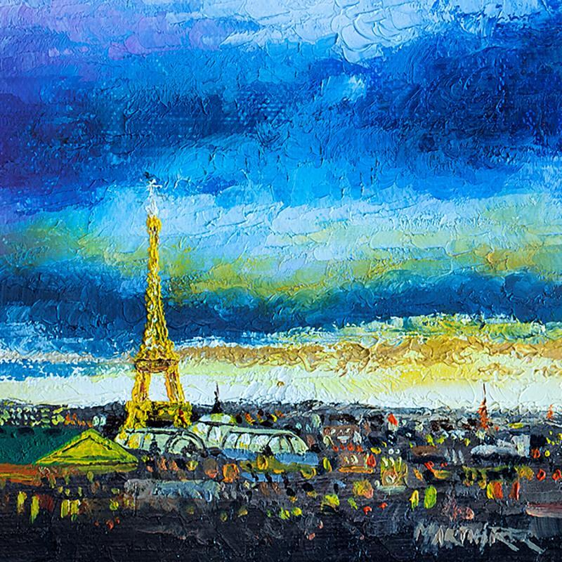 Painting ATARDECER II by Rodriguez Rio Martin | Painting Impressionism Urban Oil