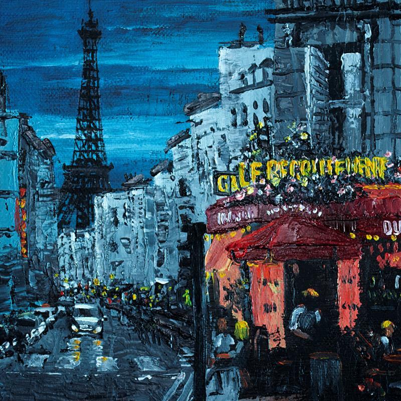 Gemälde ATARDECER von Rodriguez Rio Martin | Gemälde Impressionismus Öl Pop-Ikonen, Urban