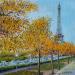 Painting OTOÑO by Rodriguez Rio Martin | Painting Impressionism Urban Oil