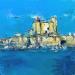 Painting Château d'If by Raffin Christian | Painting Figurative Landscapes Oil