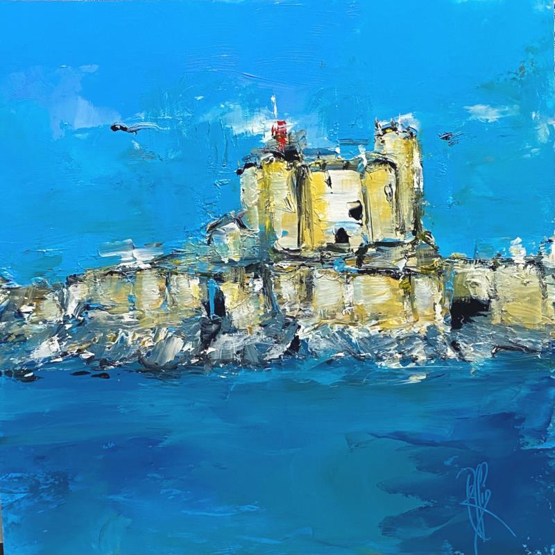 Painting Château d'If by Raffin Christian | Painting Figurative Landscapes Oil