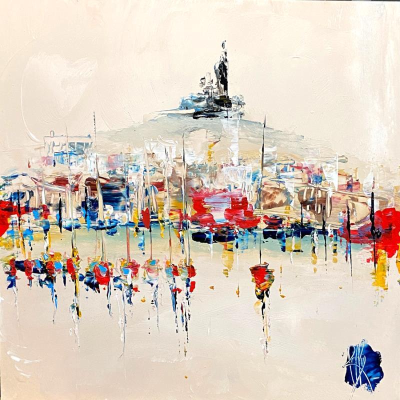 Painting Marseille by Raffin Christian | Painting Figurative Oil Landscapes